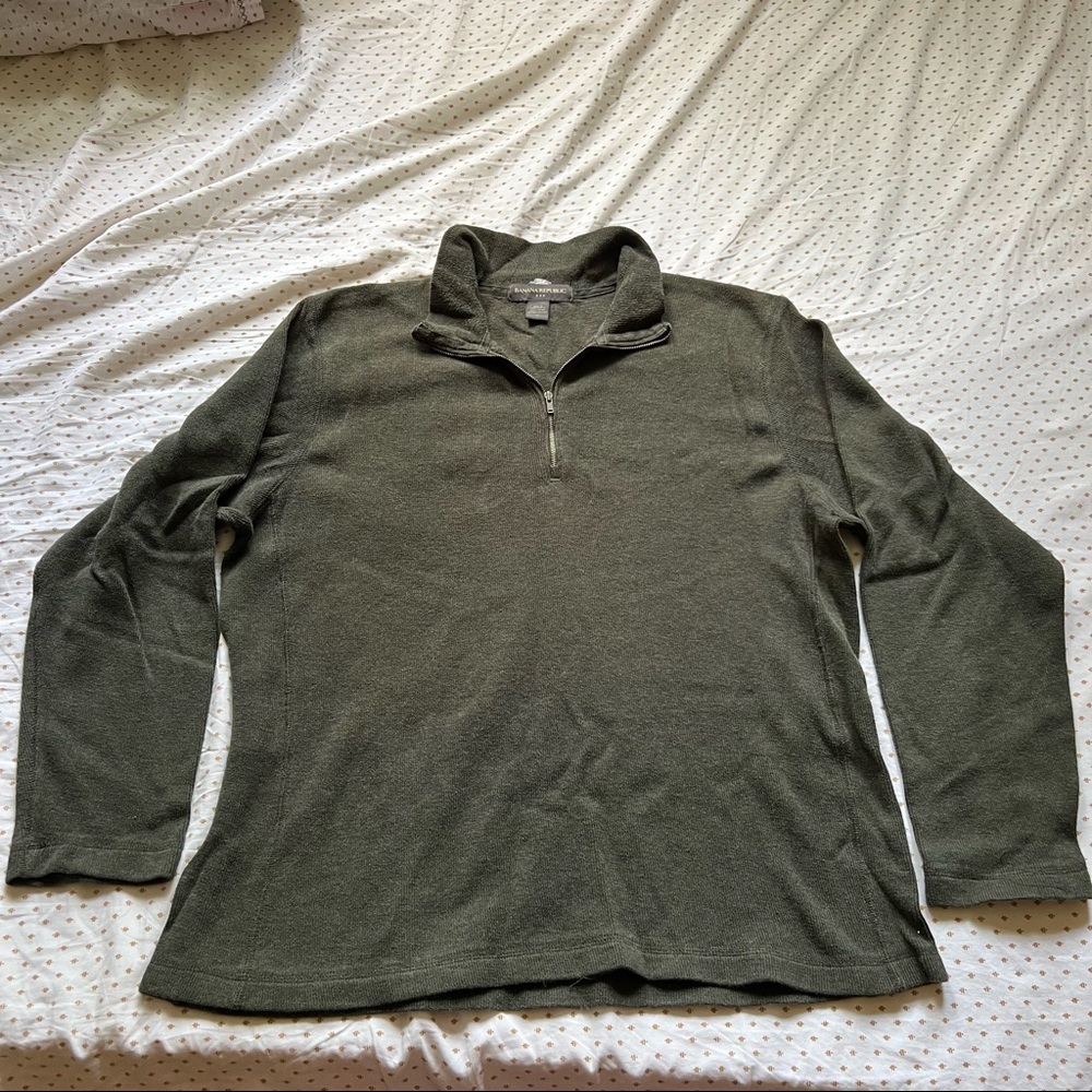 Banana republic quarter zip sweater cozy